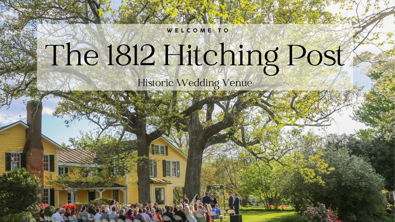 Charlotte area historic wedding venue. The 1812 Hitching Post near Statesville NC